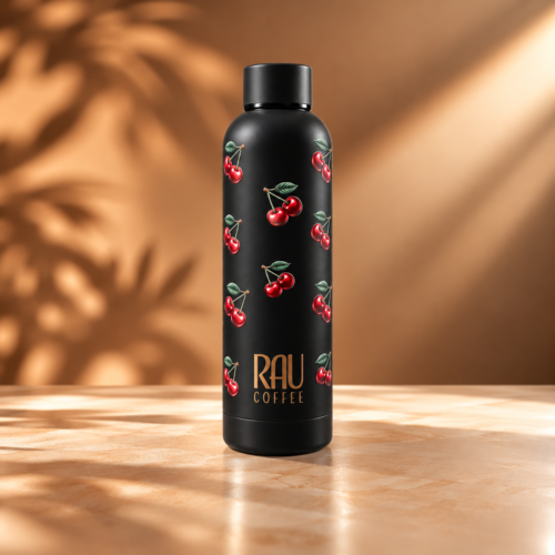 KİRAZ DESENLİ RUBBER TERMOS 500ml